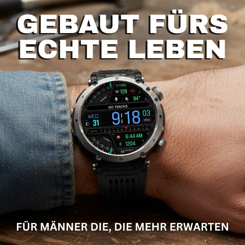 STONE – Die stabilste Smartwatch mit 21+ Tagen Akkulaufzeit