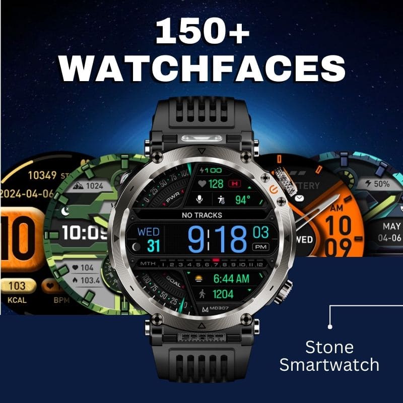 STONE – Die stabilste Smartwatch mit 21+ Tagen Akkulaufzeit