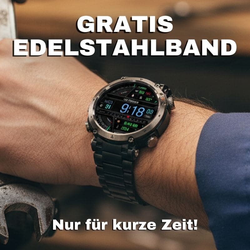 STONE – Die stabilste Smartwatch mit 21+ Tagen Akkulaufzeit