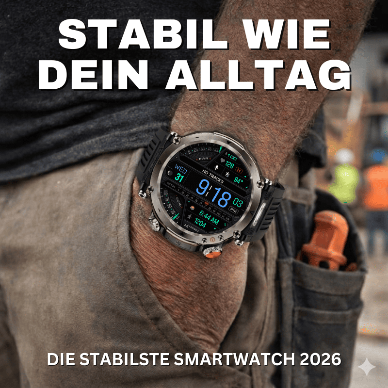 STONE – Die stabilste Smartwatch mit 21+ Tagen Akkulaufzeit
