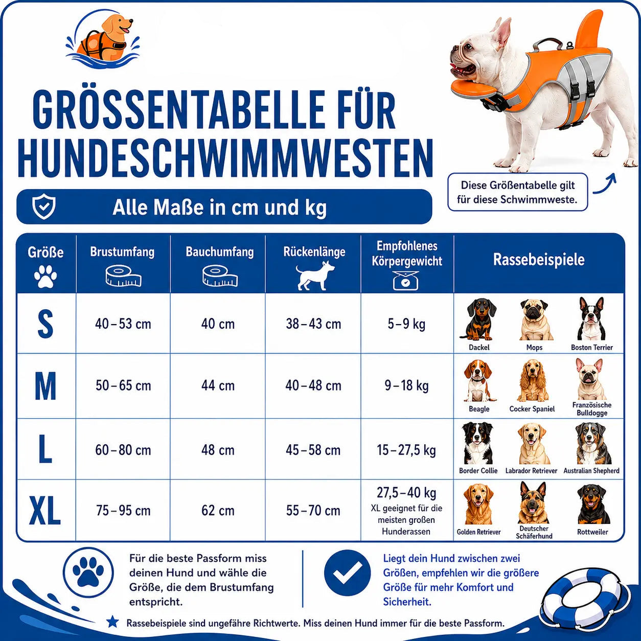 BERGSTIL PawFloat Hundeschwimmweste